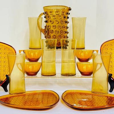 Vintage Amber Glassware! 