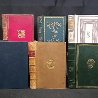 Collection of 7 Fine & Decorative Bindings – 19th–20th Century Literature