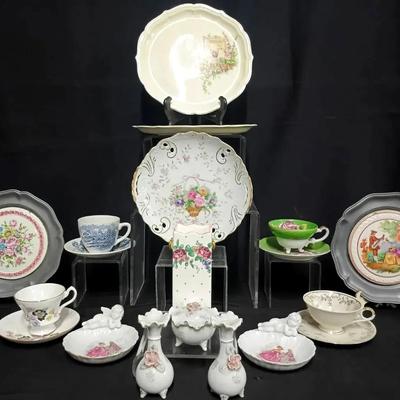 Mixed Vintage China & Porcelain Collection – Bavaria, Japan, Wedgwood & More