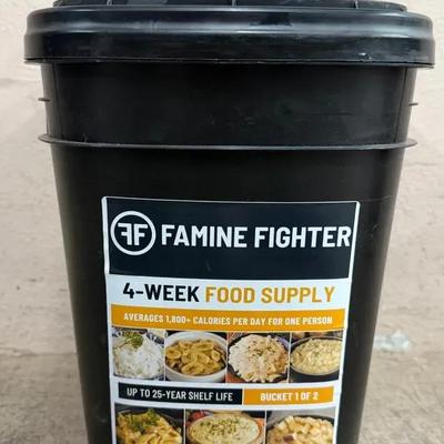 Famine Fighter 4-Week Emergency Food Supply (Bucket 1 of 2)
