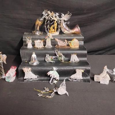 Vintage Blown Glass Including Gorham Christmas Ornament Lot – Mixed Styles