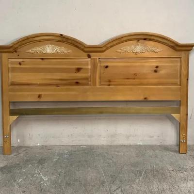 King Size Knotty Pine Headboard By Broyhill 
