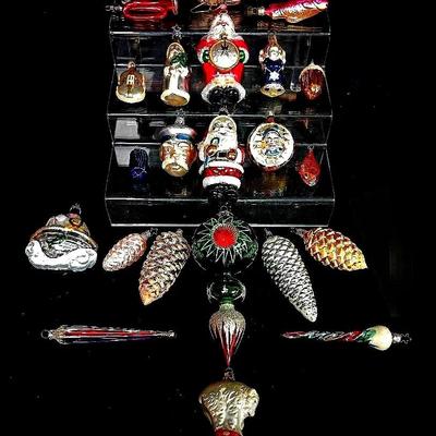 Vintage-Style Glass Christmas Ornaments