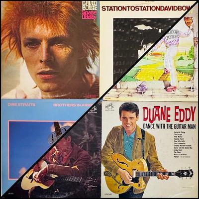David Bowie, Alice Cooper, Elton John + More 12” Vinyl Records! 