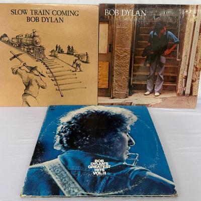 4-LP Bob Dylan Lot: Slow Train Coming, Street-Legal, Greatest Hits Vol. II – Gatefolds