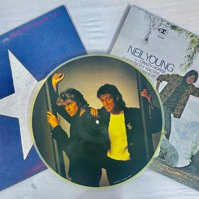Neil Young Vinyls + Wham! Make It Big Picture Disc 