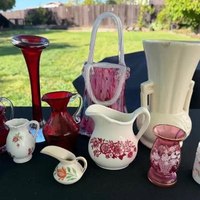 St1056 vintage red and white