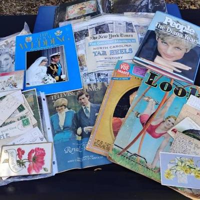 St1135 vintage post cards magazines, & newspapers