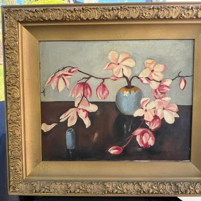 St1062 vintage original painting on canvas