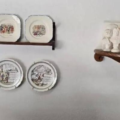 St1052 opera plates and composer bust