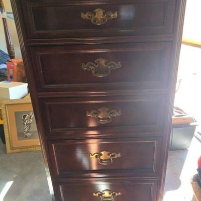 St1095v vintage thomasville collectors cherry lingerie dresser