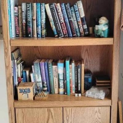 St1127 jack higgins collection solid wooden bookshelf storage