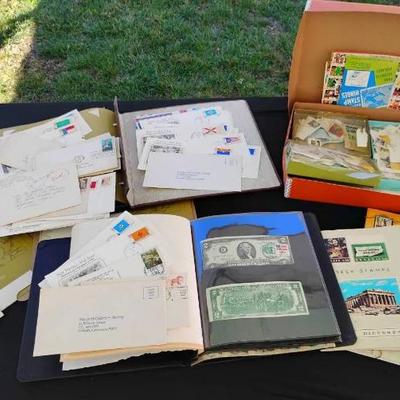 St1116 vintage stamp collector lot