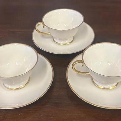 Flintridge China Tea Cup & Extra Saucer Set