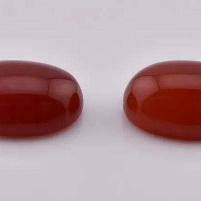 2.5 TCW Natural Unheated Oval Twin Chalcedony Cabochon Pair