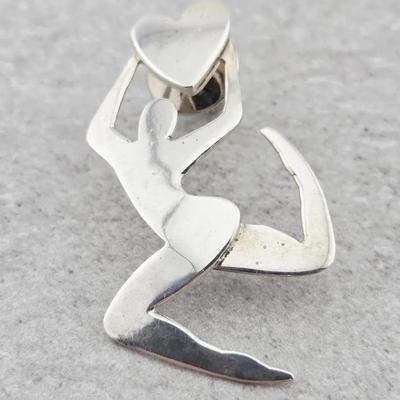 Vtg Sterling Silver Designer Pin