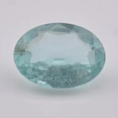0.7 Carat Natural Unheated Oval Emerald - SI1