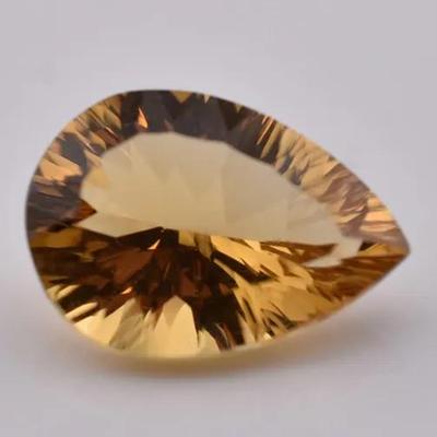 8.4 Carat Natural Unheated Fancy Pear Citrine
