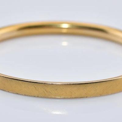 Vintage 12k Gold-Filled Bangle Bracelet