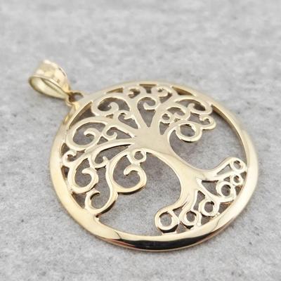 14k Gold Tree Of Life Pendant 