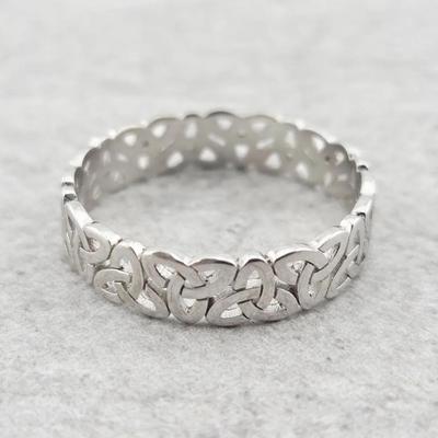 Sterling Silver Celtic Trinity Knot Ring