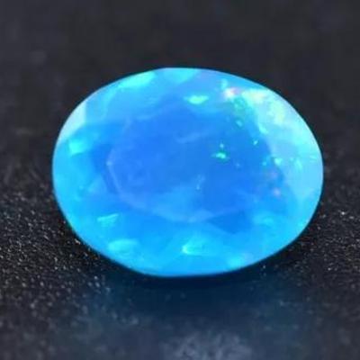 1.3 Carat Natural Oval Blue Opal