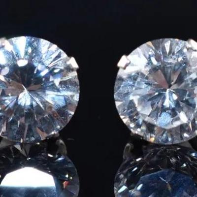 8mm Sterling Silver Stud Earrings