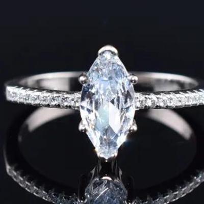 Marquis Sterling Silver Ring