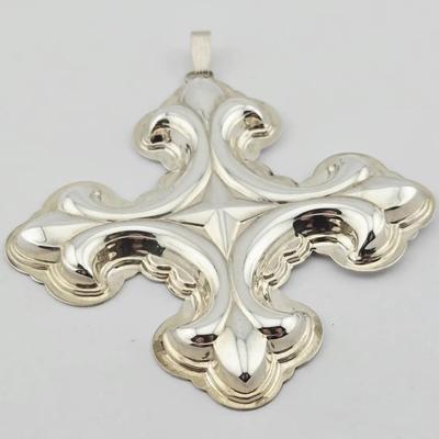 Sterling Silver Reed & Barton Snowflake Christmas Ornament