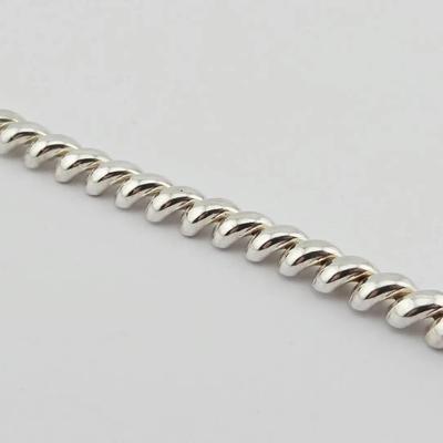 Sterling Silver Macaroni Bracelet 