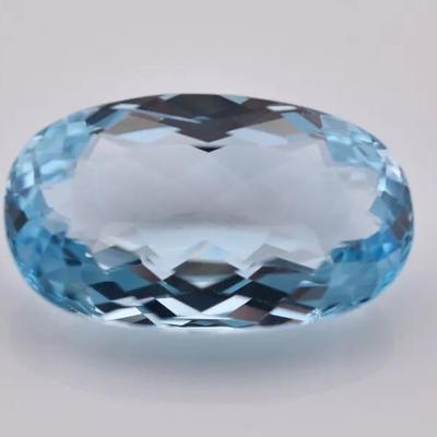 19.8 Carat Natural Oval Blue Topaz - Internally Flawless