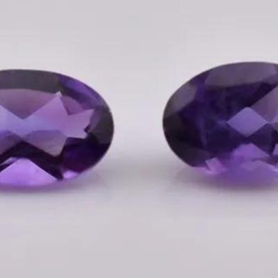 0.9 Carat Natural Unheated Oval Amethysts - VVS to IF