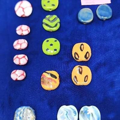 Ceramic Glazed Beads For Jewelry Making  - Centerpieces