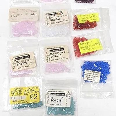 Crystal Beads - Bicone And Cube - 4-8mm - Opals, Turquoise And Other Colors