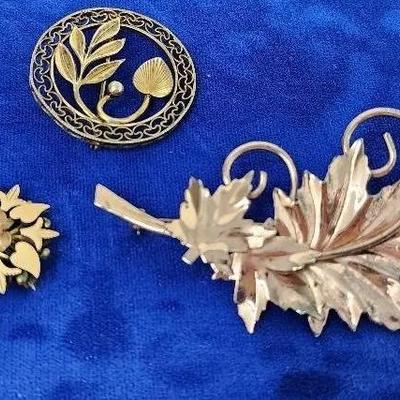 Gold Filled, Plated Sterling And Gold-Toned Pins/Pendants