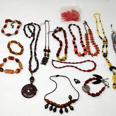 Natural Stone Jewelry: Reds, Oranges & Yellows 