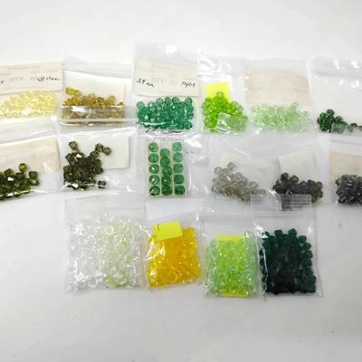 6mm Fine Crystals: Green, Yellow, Smoky, Clear