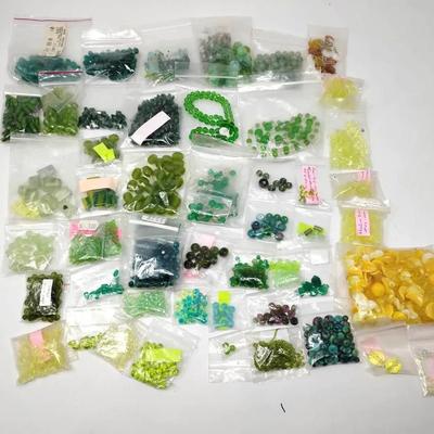 Variety Beads: Yellows & Greens 