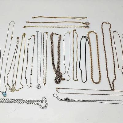 Gold & Silver Toned Costume Necklaces 