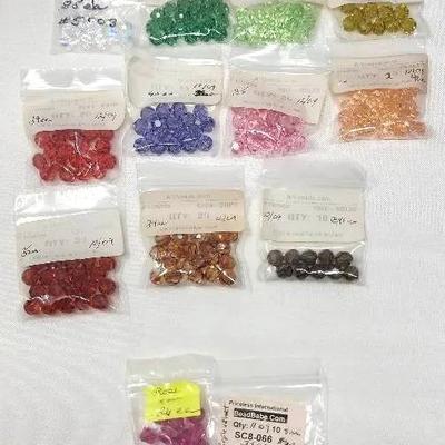 Crystal Round And Bicone Beads - 8mm - Variety Of Colors