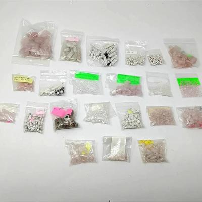 Earth Beads: Pink & White 