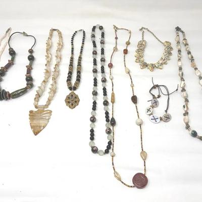 Natural Stone Jewelry: Black & Natural Beads