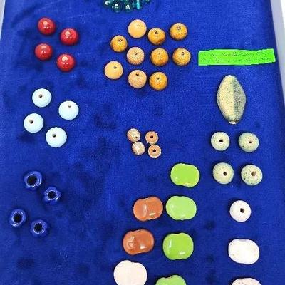 Glazed Ceramic Beads - Earthtones 