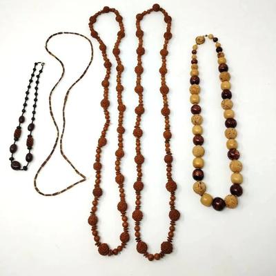 Wood & Cork Necklaces 