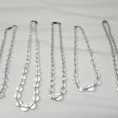 Glass & Plastic Jewelry: Clear Beads 