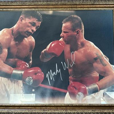 Mickey Ward autographed (Arturo Gatti Fight)