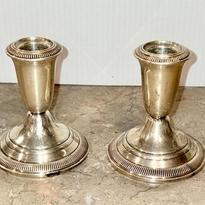 Sterling candlesticks 