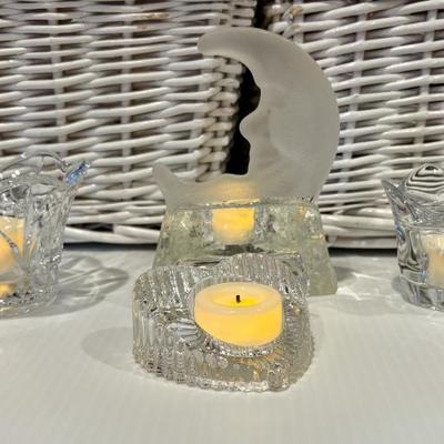 Crystal with battery operated lights V