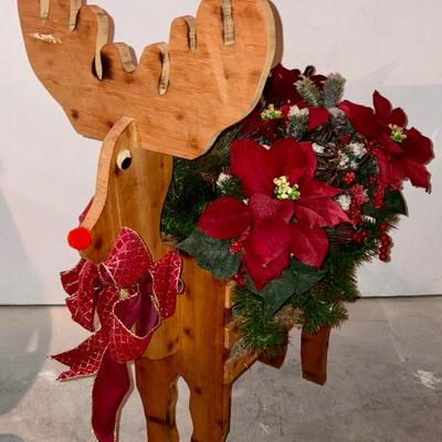 Hand made 70’s Folk Art Reindeer 