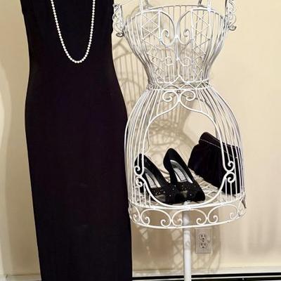 Little black dress with long , thigh high split. Simple Elegance